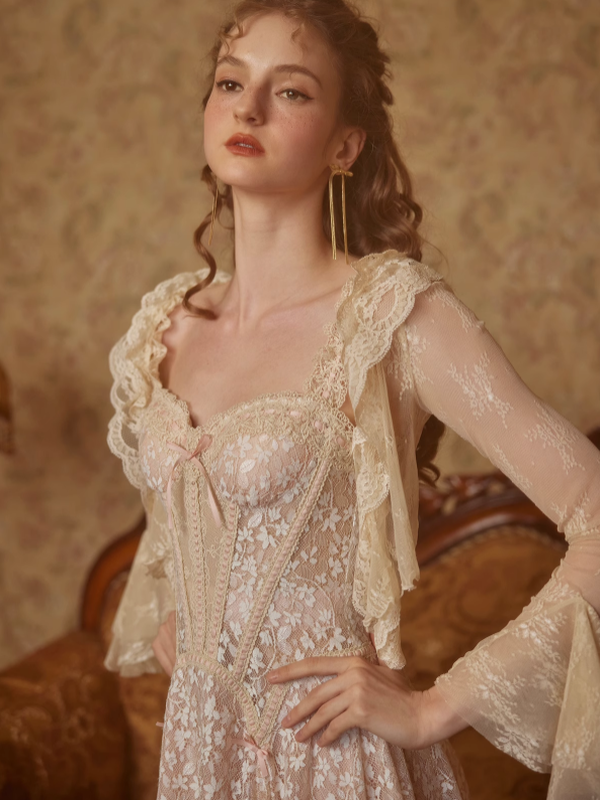 Clara's Golden Blossom Princess Dress