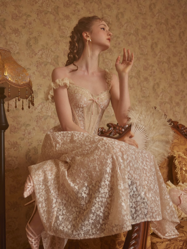 Clara's Golden Blossom Princess Dress