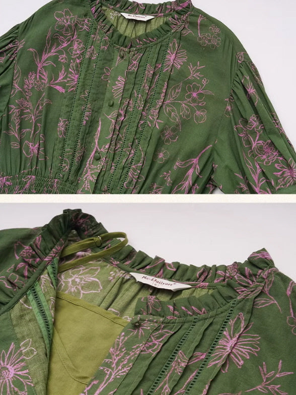 Evelyn's Forest Whispers Summer Dress