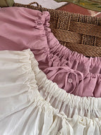Olivia's White Puff-Sleeve Summer Blouse