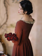 Vintage Rose Garden Nylon Dress