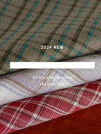 Vintage Plaid Wrap Purple Checkered Skirt