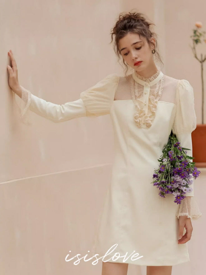Dreamy Ivory Lace Fairy Dress