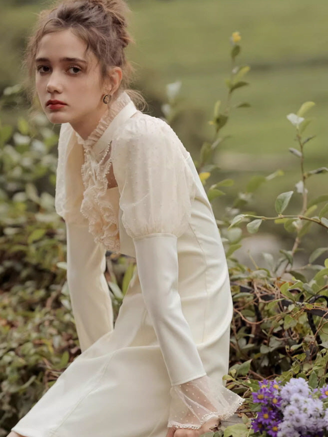 Dreamy Ivory Lace Fairy Dress
