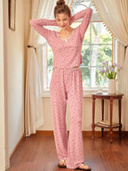 Pink Blossom Dream Floral Pajama Set