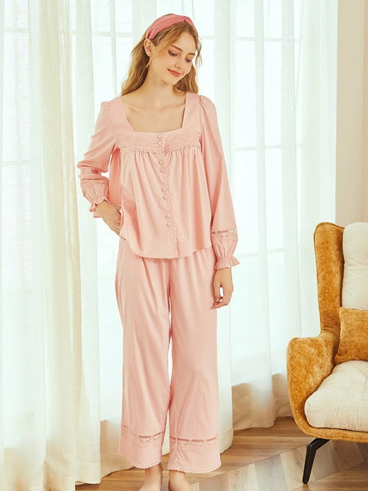 Pink Blush Elegance Loungewear Set