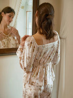 Dreamy Floral Velvet Loungewear Set