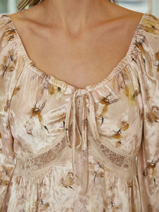 Dreamy Floral Velvet Loungewear Set
