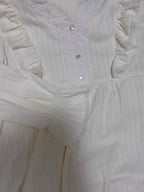 Vintage-Inspired Ivory Cotton Nightgown