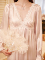Princess Silky Lace Trim Nightgown