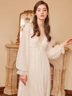 Ethereal Lace Off White Nightgown