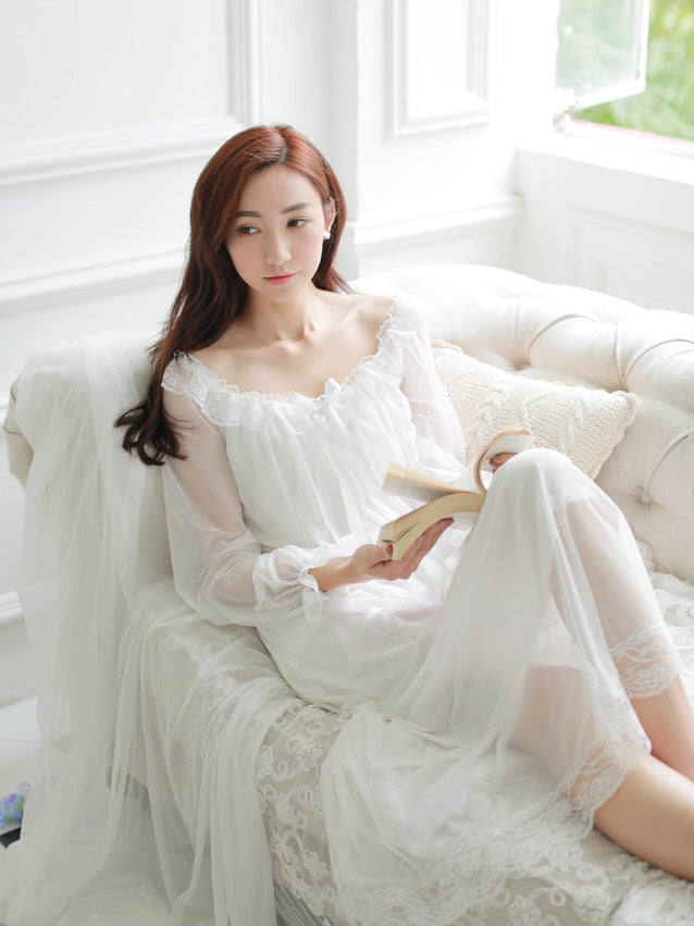 Ethereal Lace Romance Nightgown