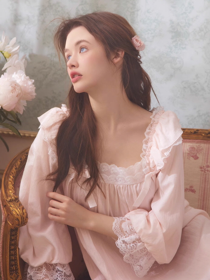 Rose Petal Cotton Nightgown