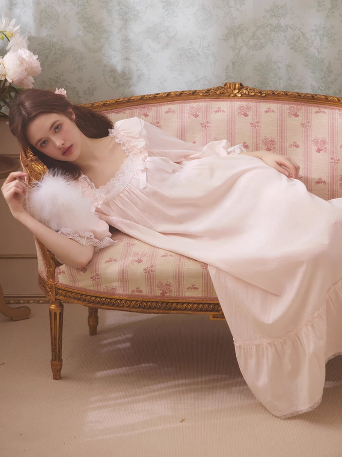 Rose Petal Cotton Nightgown