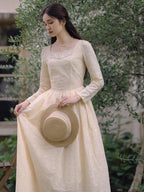 Timeless Elegance Cotton Embroidered Dress