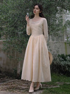 Timeless Elegance Cotton Embroidered Dress