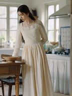 Timeless Elegance Cotton Embroidered Dress