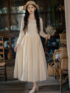 Timeless Elegance Cotton Embroidered Dress