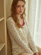 Coquette Floral Cotton Pajama Set