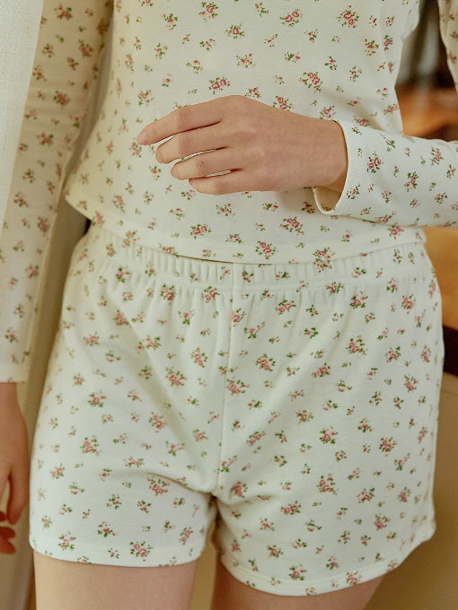 Coquette Floral Cotton Pajama Set