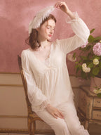 Enchanted Lace Long Sleeve Pajama Set