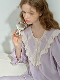 Romantic Velvet  Lace Pajama Set