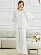 Vintage Lace Collar Cotton Loungewear