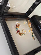 Tropical Parrot Dangle Earrings