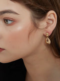 Golden Teardrop Vintage Earrings