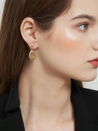 Golden Teardrop Vintage Earrings