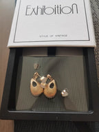 Golden Teardrop Vintage Earrings