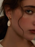 Elegant Teardrop Pearl Earrings