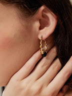 Vintage Swirl Hoop Earrings