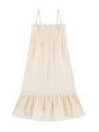 Vintage Lace-Trimmed Floral Nightgown