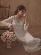Enchanted Lace Long Nightdress