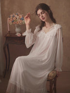 Enchanted Lace Long Nightdress