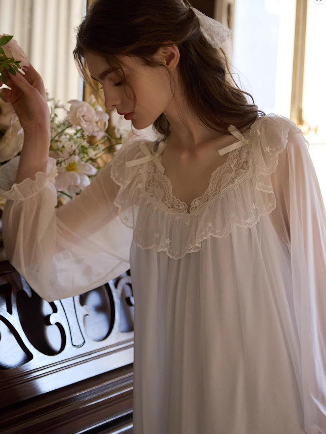 Enchanted Lace Long Nightdress