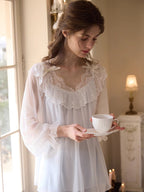 Dreamy Ruffle Lace Fairy Pajama Set