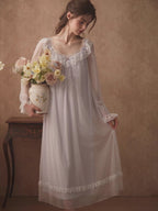 Lace-Trimmed Vintage Nightgown