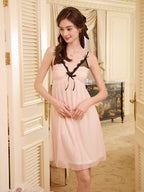 Romantic Lace Trim Nightgown