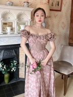 Regal Rose Vintage Lace Dress