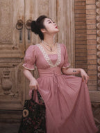 Victorian Rose Lace Corset Dress