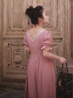 Victorian Rose Lace Corset Dress