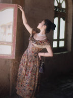 Romantic Victorian Floral Lace Dress