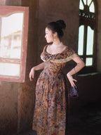 Romantic Victorian Floral Lace Dress