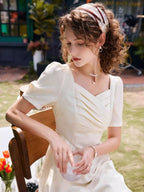 Elegant Pleated Sweetheart Dress