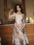 Victorian Floral Lace Elegance Dress