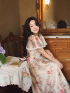 Victorian Floral Lace Elegance Dress