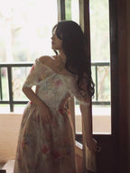 Victorian Floral Lace Elegance Dress
