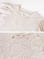 Vintage Embroidered Lace Blouse